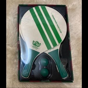 New Silver One International Champions Court Club Paddleball Set Green